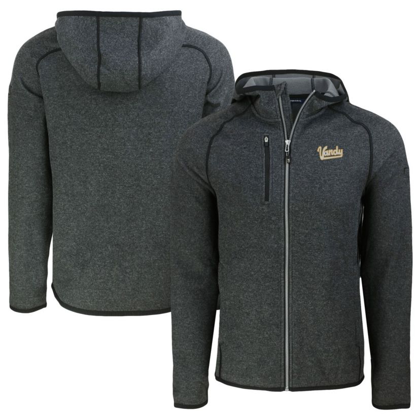 NCAA Heather Vanderbilt Commodores Vault Mainsail Full-Zip Raglan Hooded Jacket