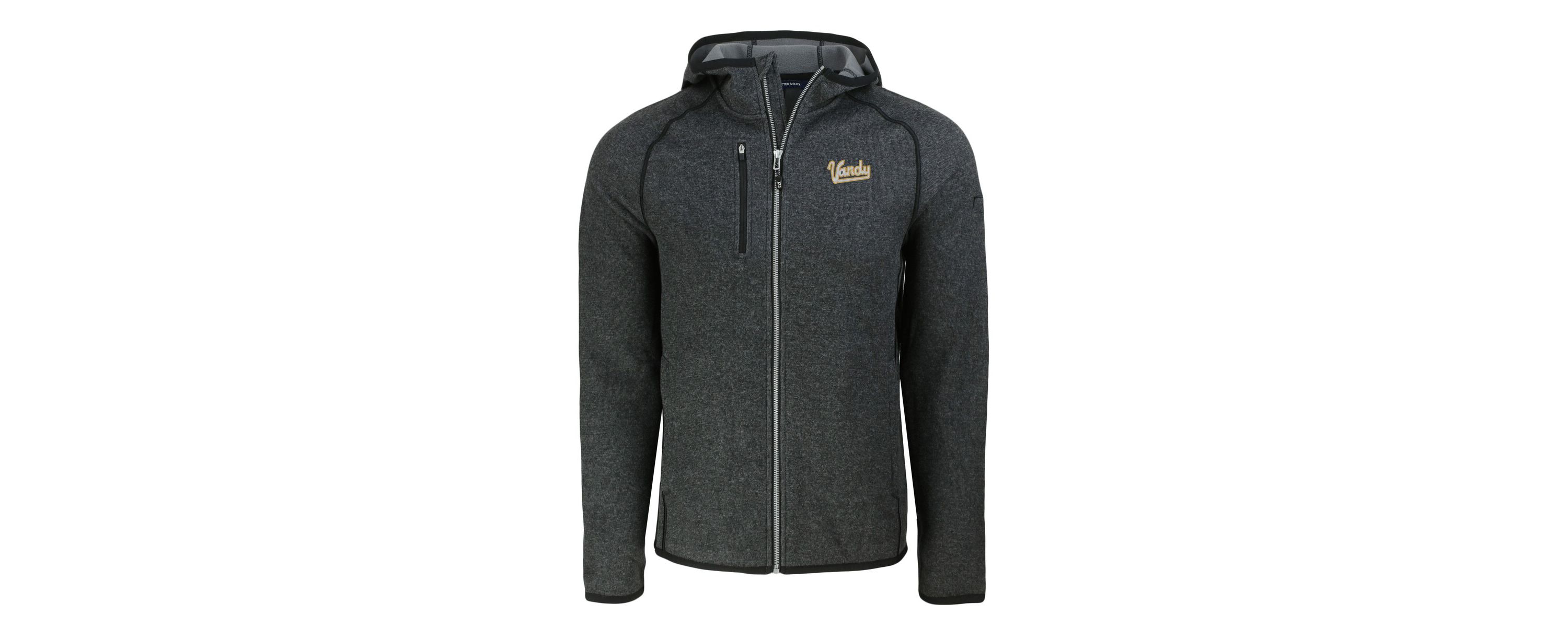NCAA Heather Vanderbilt Commodores Vault Mainsail Full-Zip Raglan Hooded Jacket