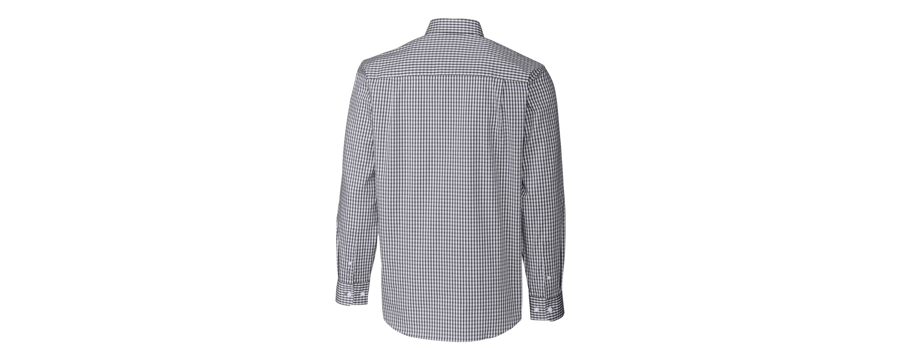 NCAA Vanderbilt Commodores Vault Easy Care Stretch Gingham Long Sleeve Dress Shirt