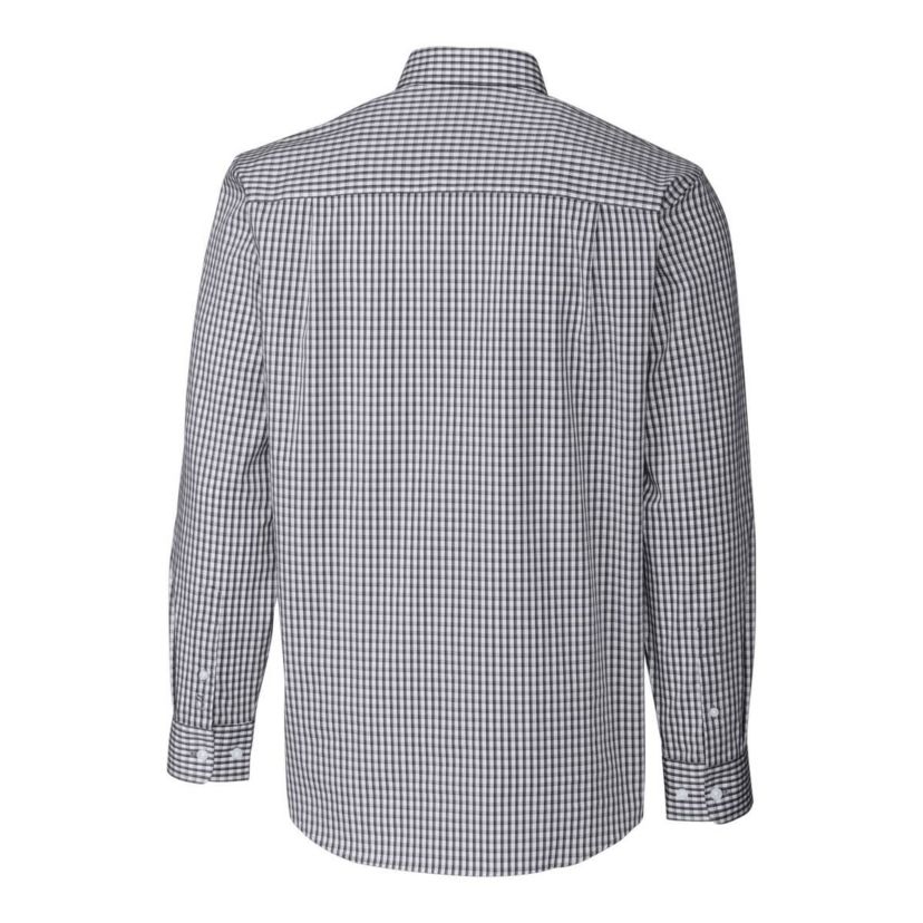 NCAA Tennessee Volunteers Vault Easy Care Stretch Gingham Long Sleeve Dress Shirt