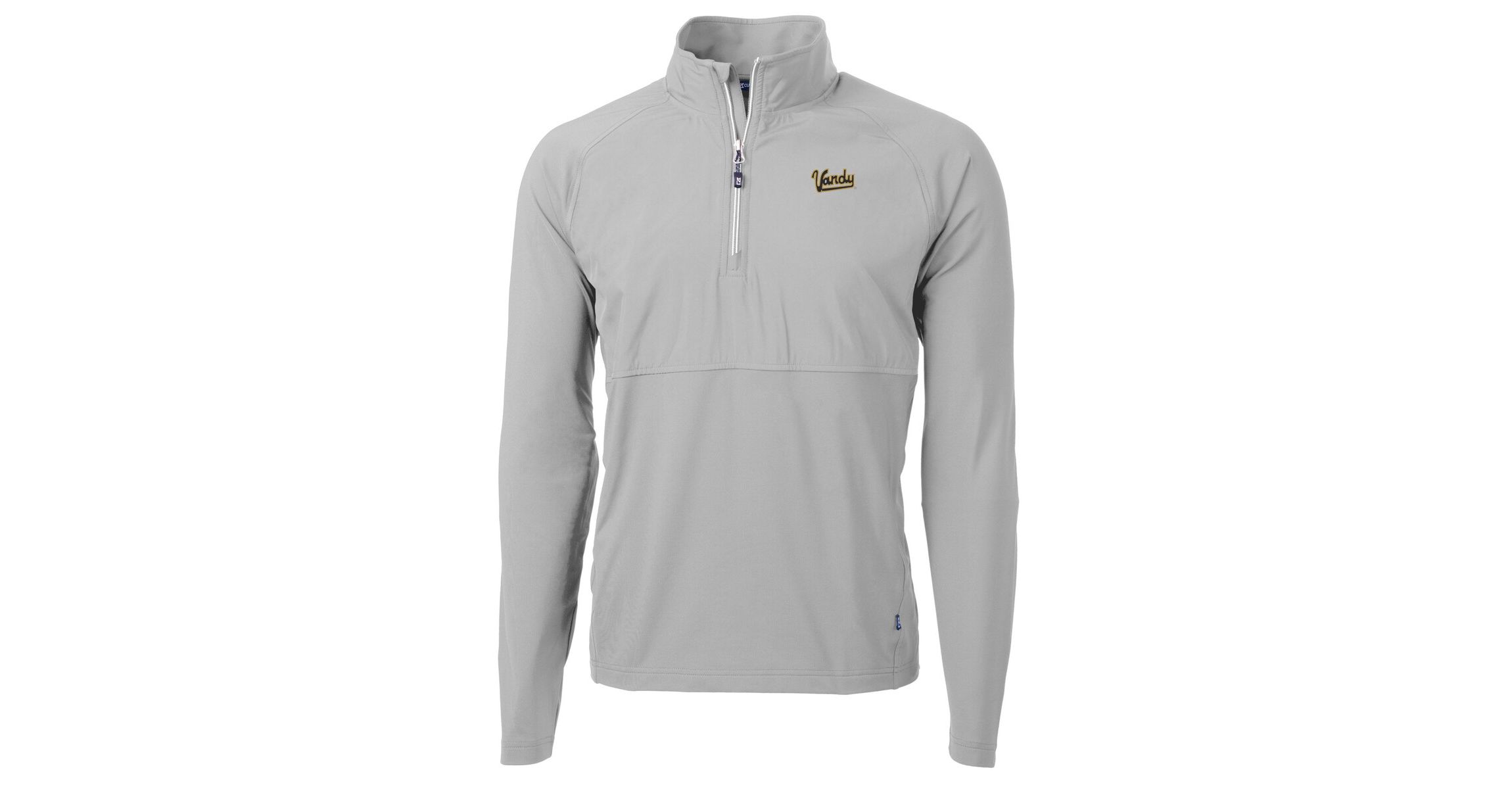 NCAA Vanderbilt Commodores DryTec Adapt Eco Knit Hybrid Recycled Raglan Quarter-Zip Jacket