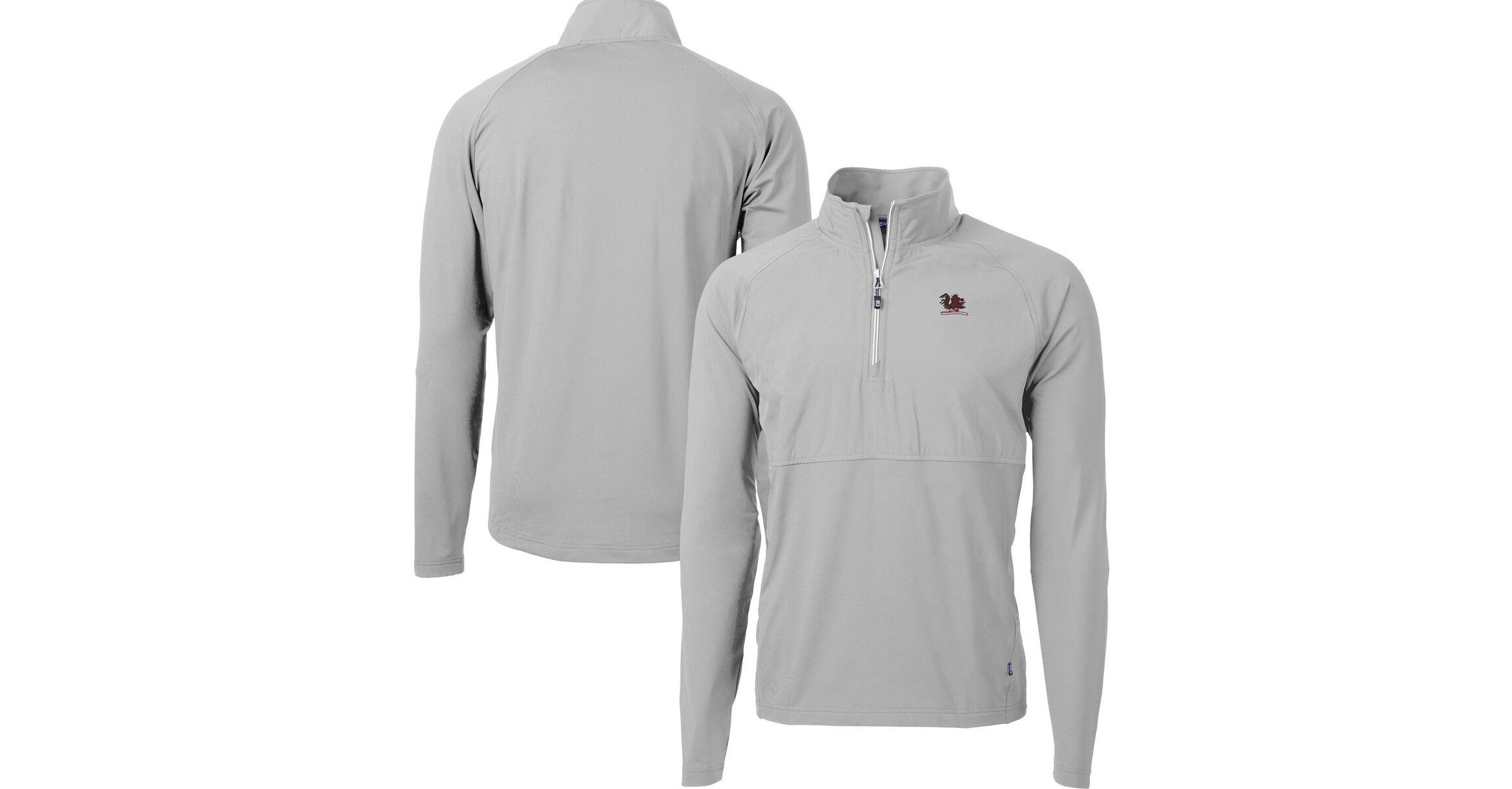 NCAA South Carolina Gamecocks DryTec Adapt Eco Knit Hybrid Recycled Raglan Quarter-Zip Jacket