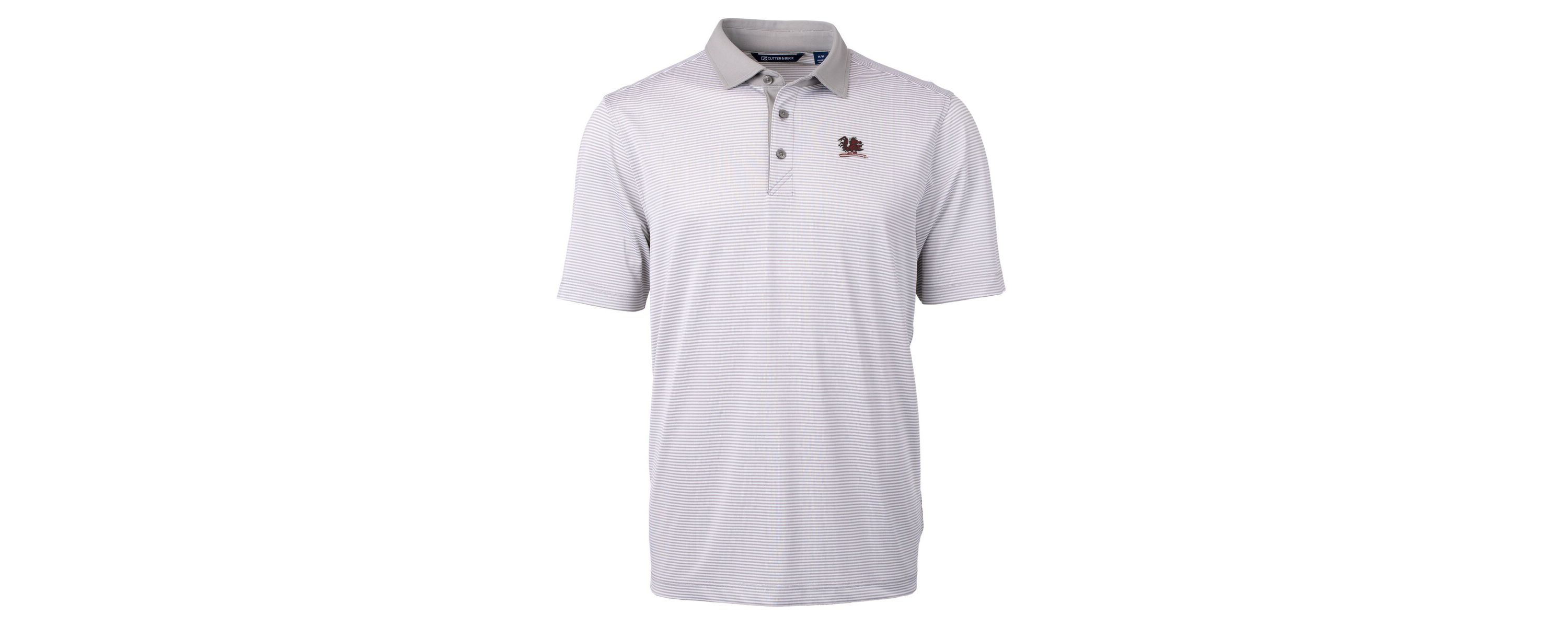NCAA South Carolina Gamecocks Vault DryTec Virtue Eco Pique Micro Stripe Recycled Polo