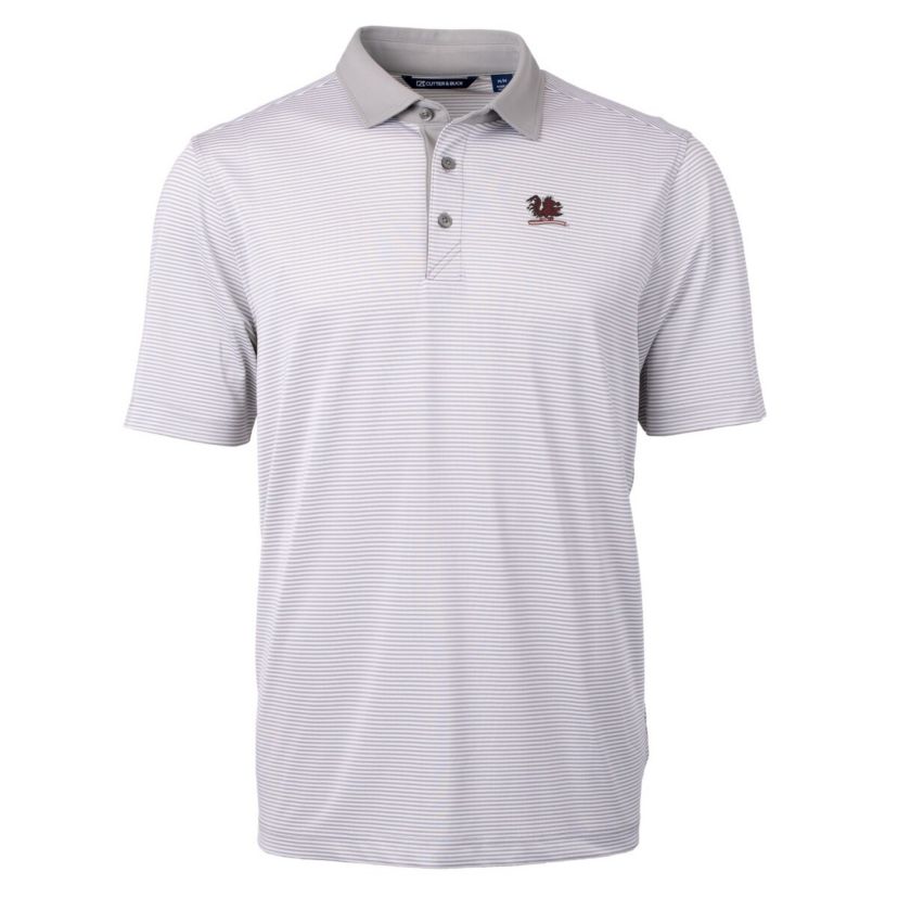 NCAA South Carolina Gamecocks Vault DryTec Virtue Eco Pique Micro Stripe Recycled Polo