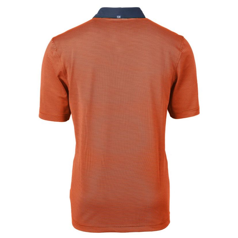 Syracuse Orange NCAA Syracuse Vault DryTec Virtue Eco Pique Micro Stripe Recycled Polo