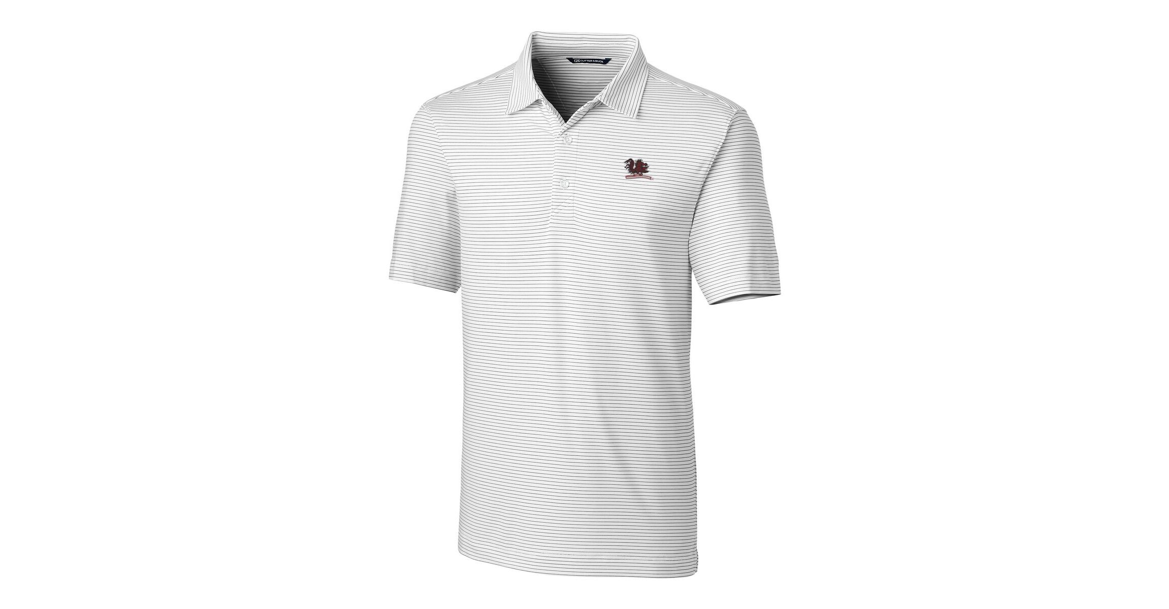 NCAA South Carolina Gamecocks Vault Forge Pencil Stripe Stretch Polo