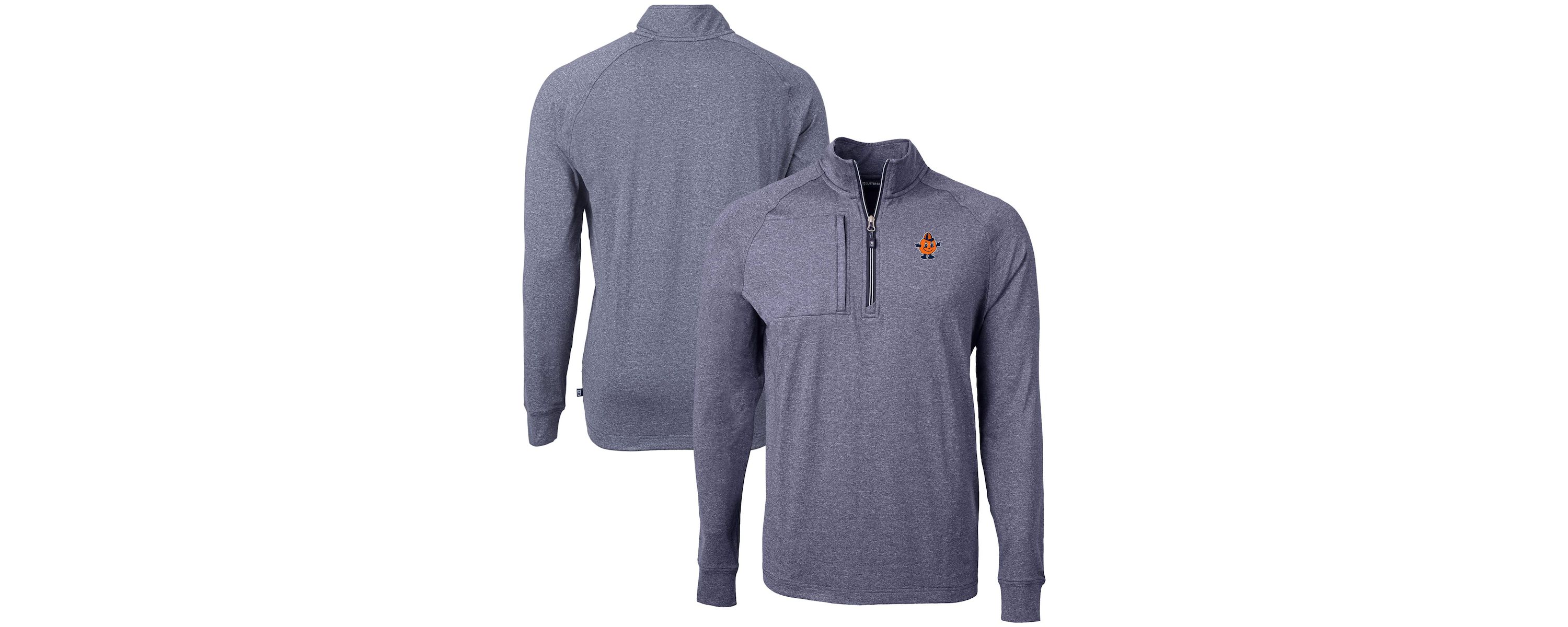 Syracuse Orange NCAA Syracuse Vault Adapt Eco Knit ed Recycled Raglan Quarter-Zip Top