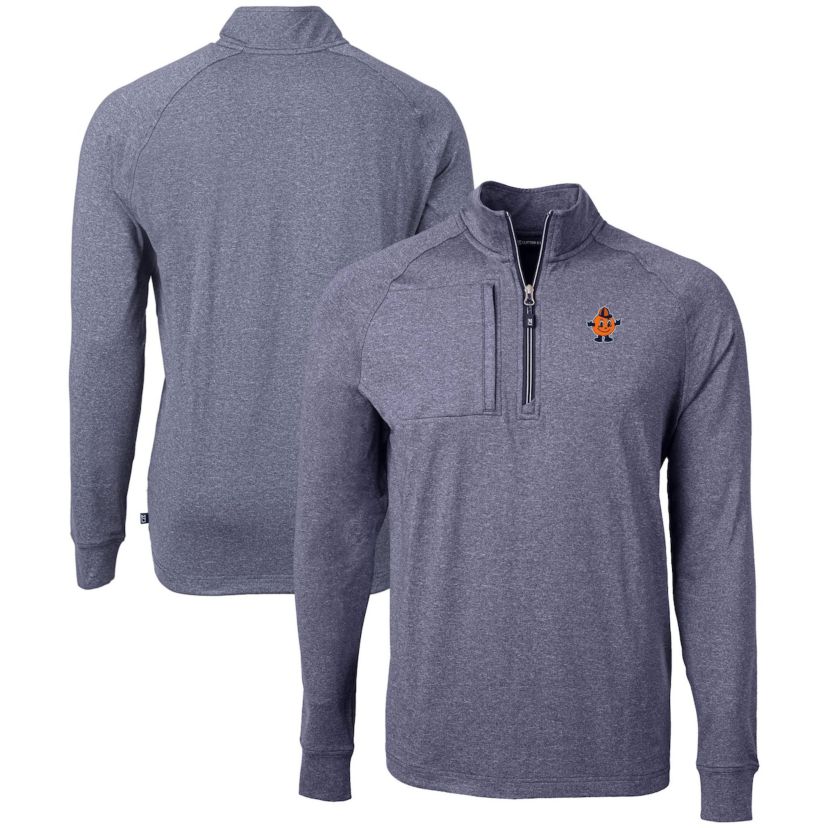 Syracuse Orange NCAA Syracuse Vault Adapt Eco Knit ed Recycled Raglan Quarter-Zip Top