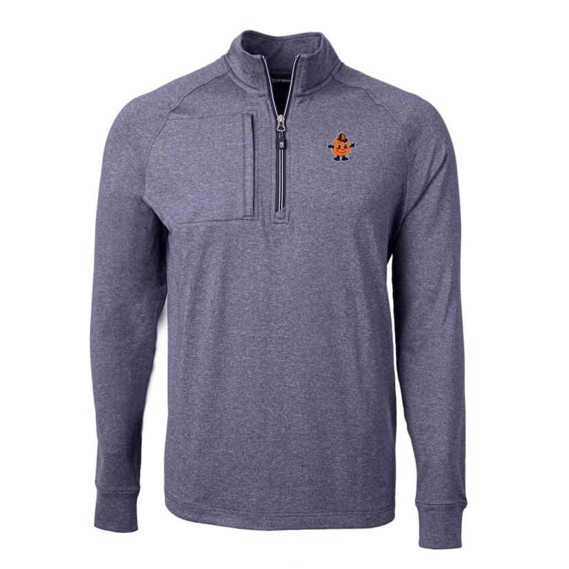 Syracuse Orange NCAA Syracuse Vault Adapt Eco Knit ed Recycled Raglan Quarter-Zip Top