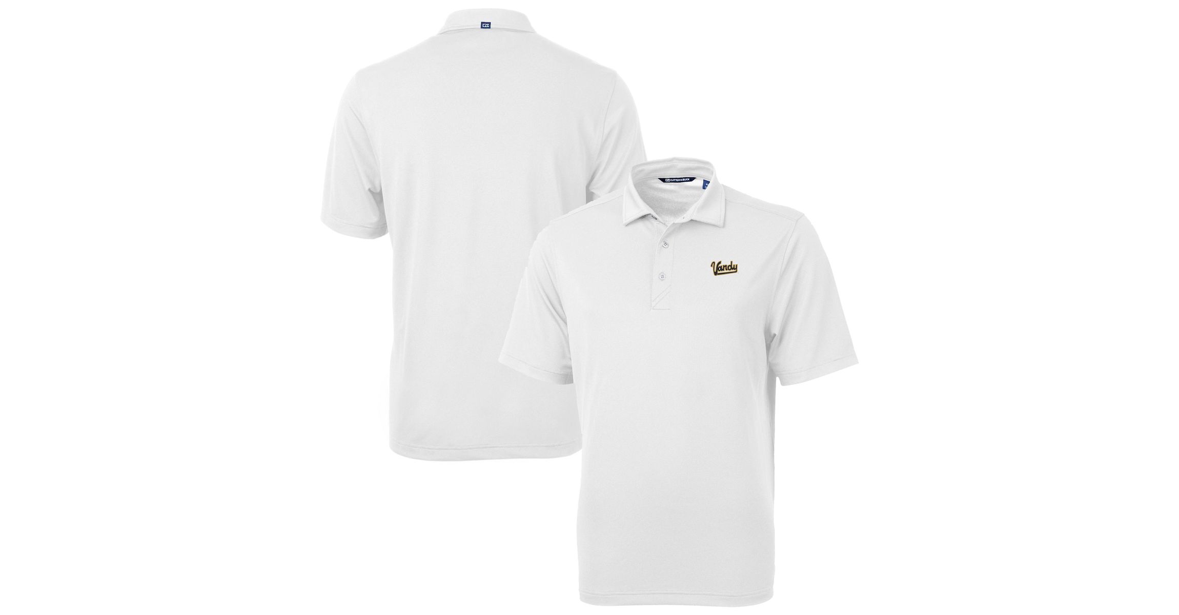 NCAA Vanderbilt Commodores Vault DryTec Virtue Eco Pique Recycled Polo