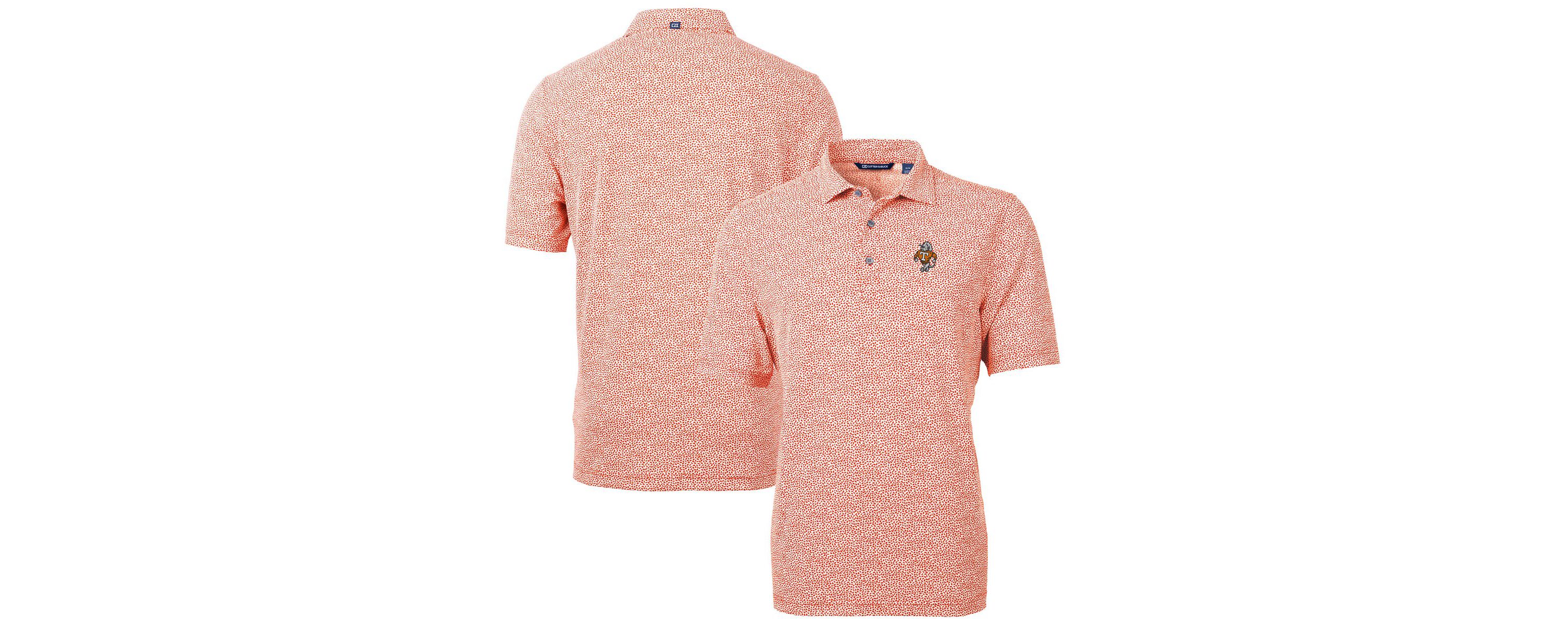NCAA Tennessee Volunteers Vault DryTec Virtue Eco Pique Botanical Print Recycled Polo