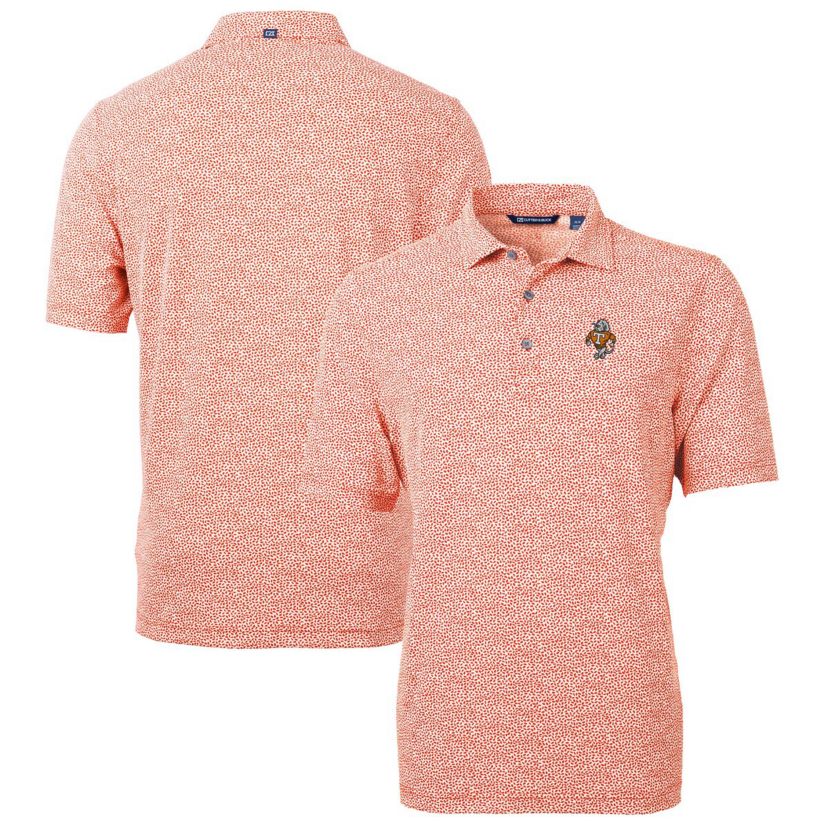 NCAA Tennessee Volunteers Vault DryTec Virtue Eco Pique Botanical Print Recycled Polo