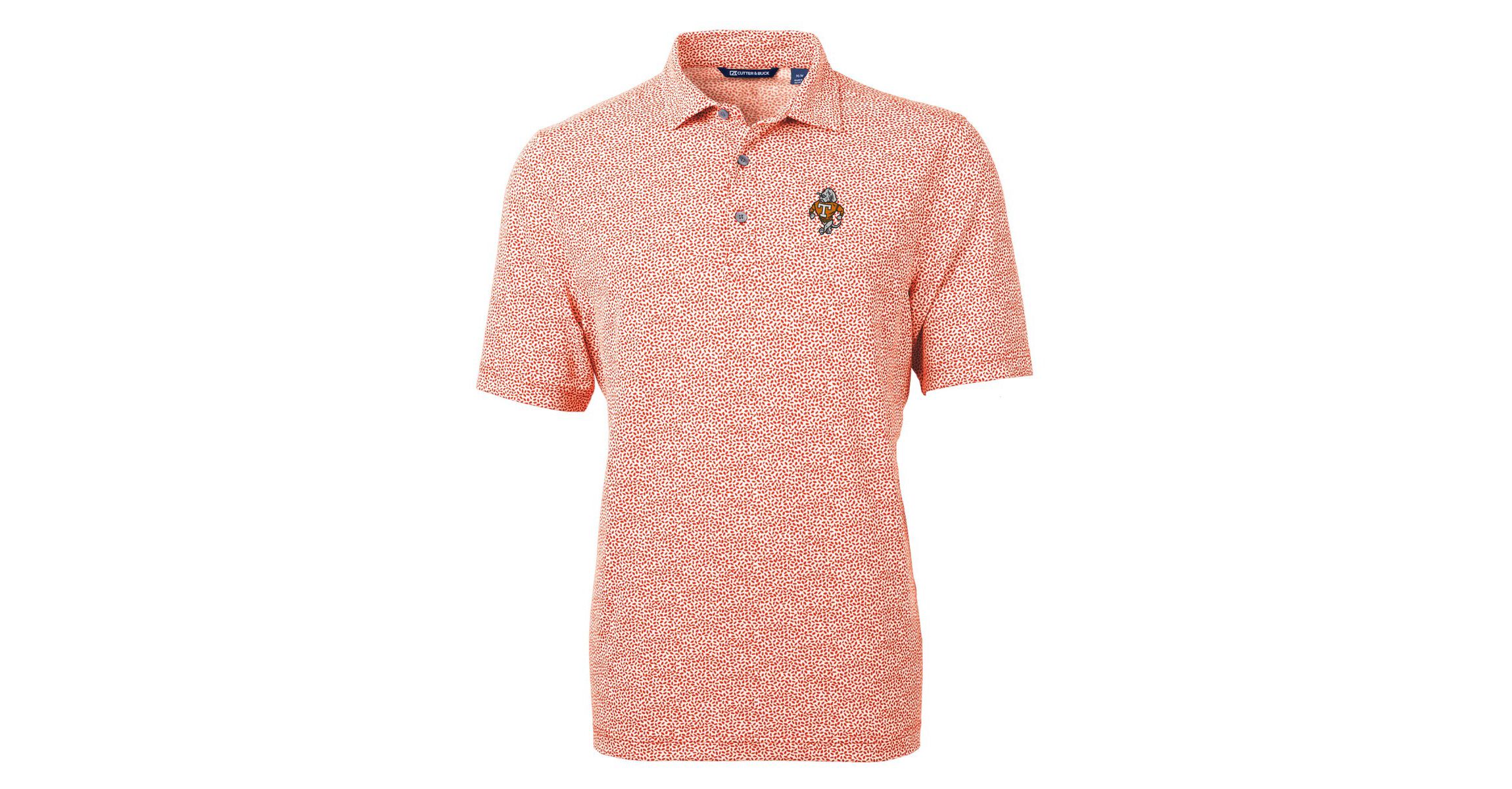 NCAA Tennessee Volunteers Vault DryTec Virtue Eco Pique Botanical Print Recycled Polo