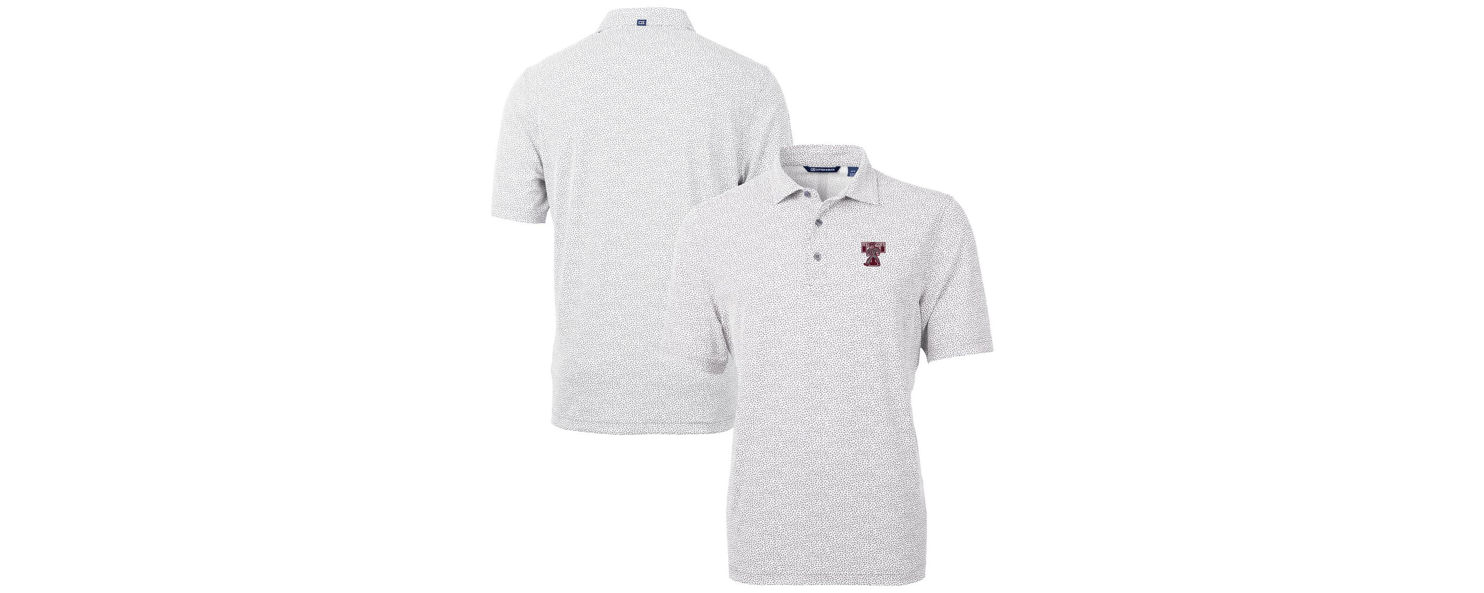 NCAA Texas A&M Aggies Vault DryTec Virtue Eco Pique Botanical Print Recycled Polo