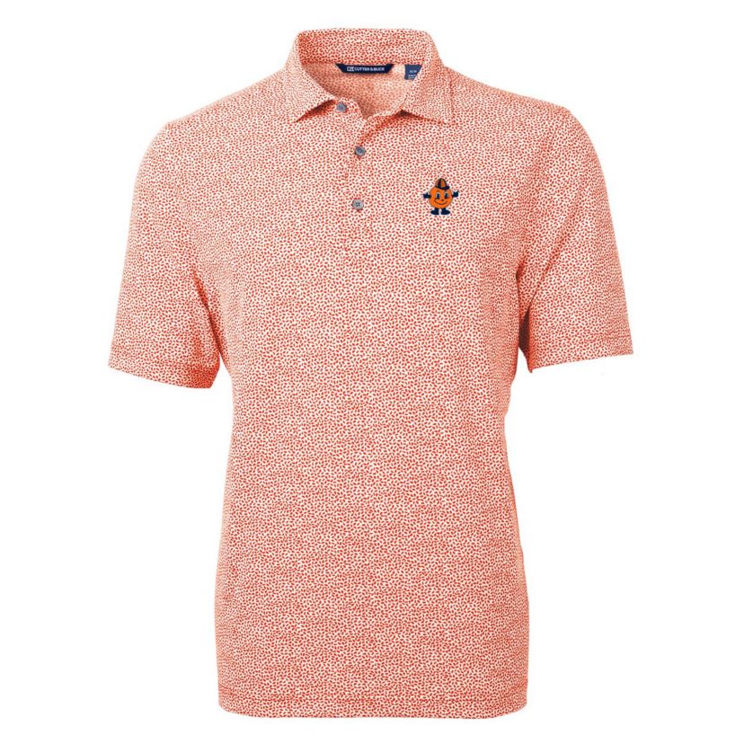 Syracuse Orange NCAA Syracuse Vault DryTec Virtue Eco Pique Botanical Print Recycled Polo
