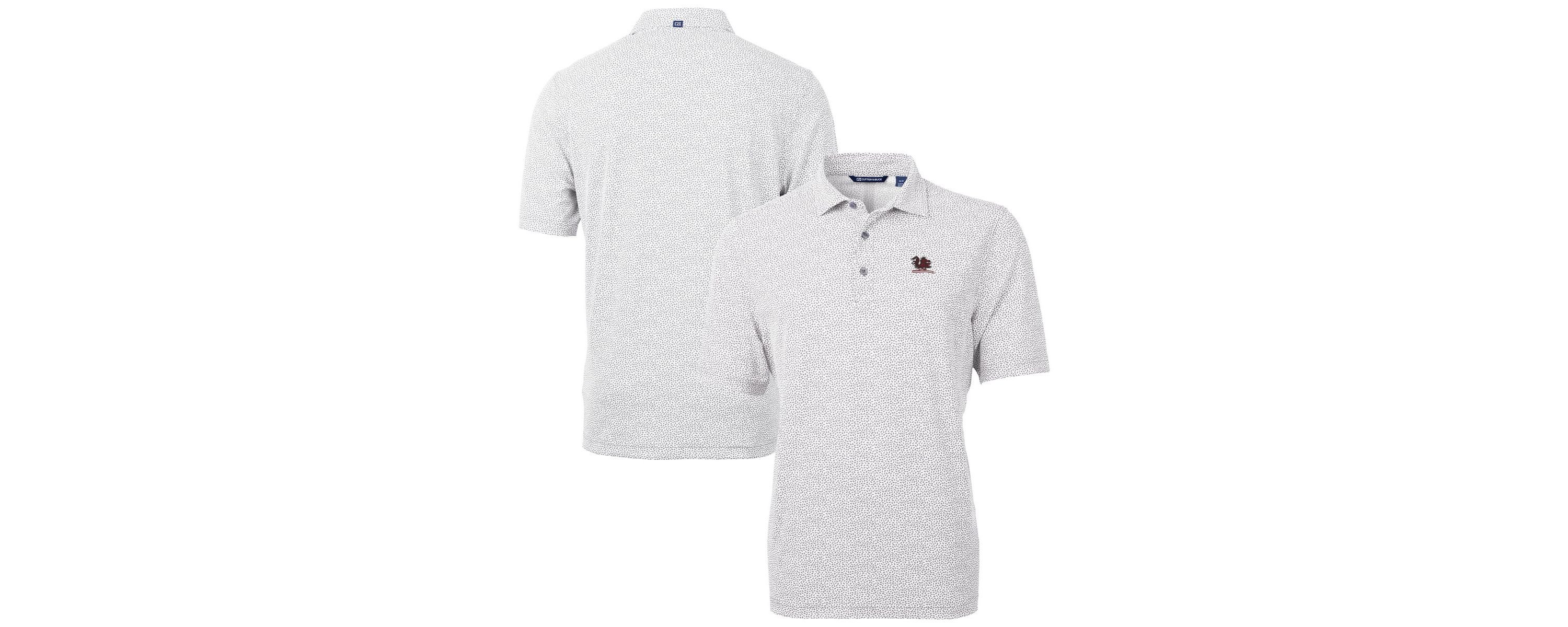 NCAA South Carolina Gamecocks Vault DryTec Virtue Eco Pique Botanical Print Recycled Polo