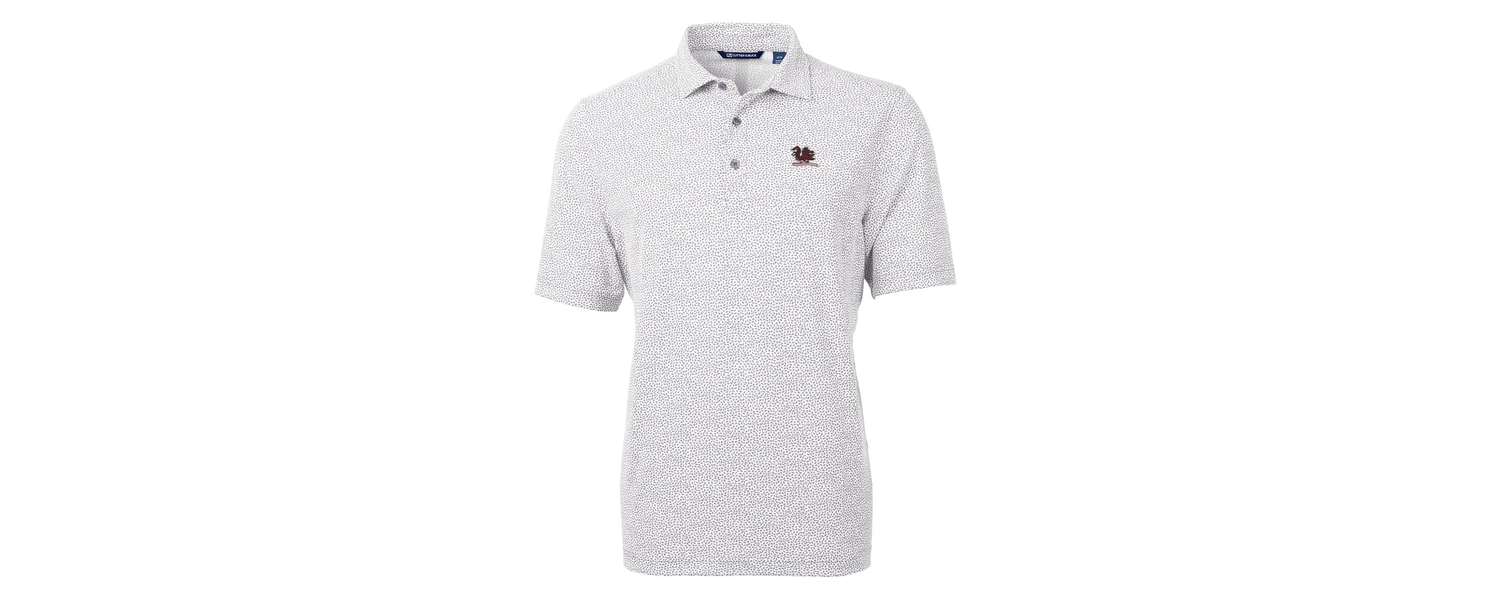 NCAA South Carolina Gamecocks Vault DryTec Virtue Eco Pique Botanical Print Recycled Polo