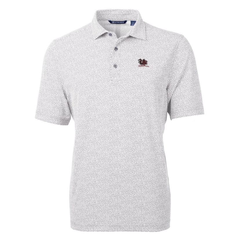 NCAA South Carolina Gamecocks Vault DryTec Virtue Eco Pique Botanical Print Recycled Polo