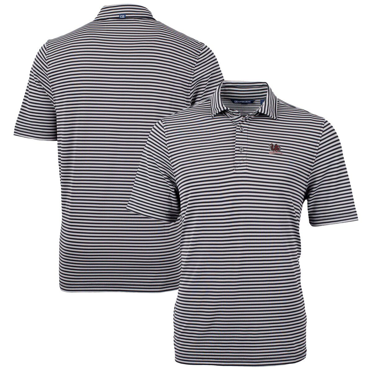 NCAA South Carolina Gamecocks Vault DryTec Virtue Eco Pique Stripe Recycled Polo