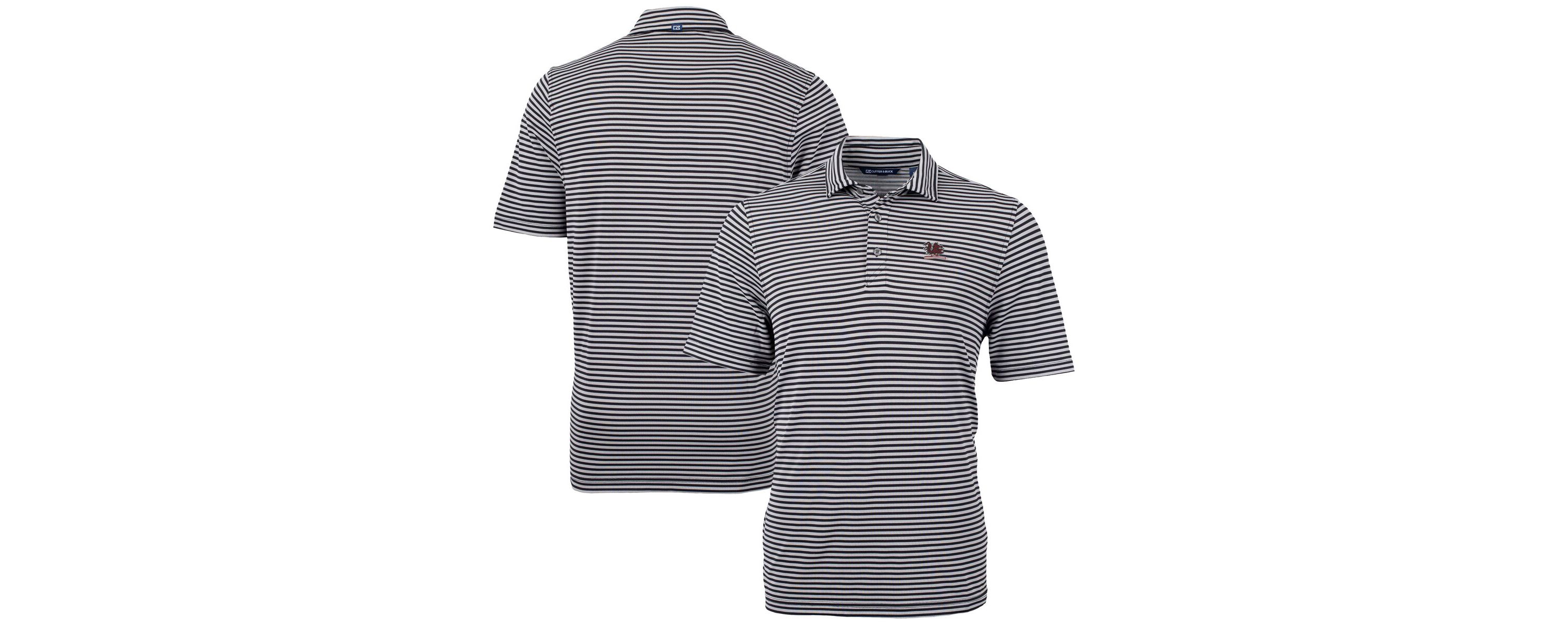 NCAA South Carolina Gamecocks Vault DryTec Virtue Eco Pique Stripe Recycled Polo
