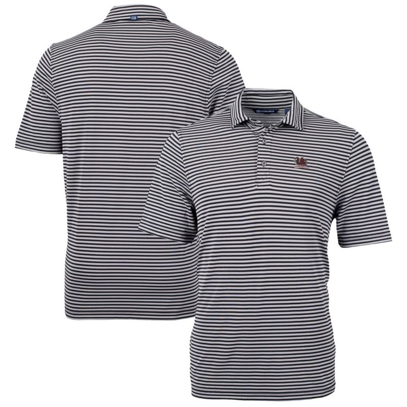 NCAA South Carolina Gamecocks Vault DryTec Virtue Eco Pique Stripe Recycled Polo