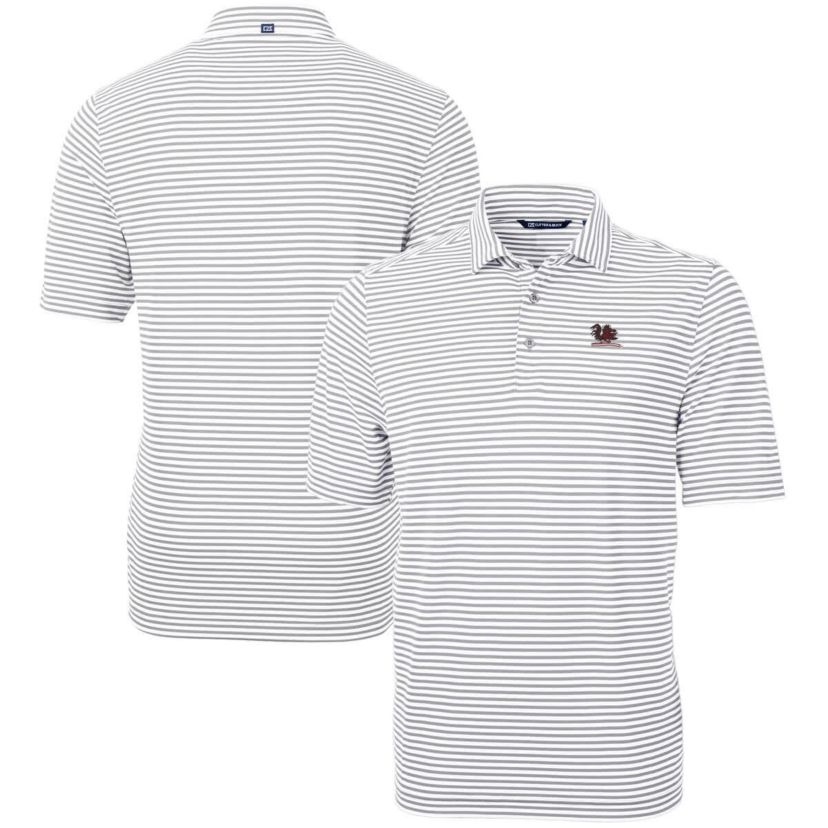 NCAA South Carolina Gamecocks Vault DryTec Virtue Eco Pique Stripe Recycled Polo