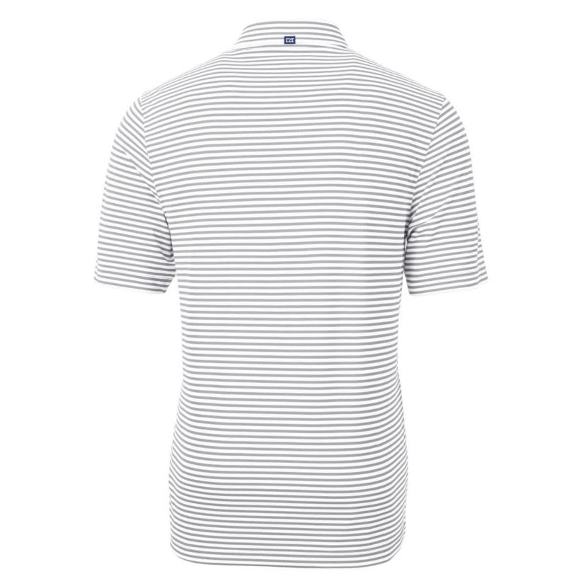 NCAA Texas A&M Aggies Vault DryTec Virtue Eco Pique Stripe Recycled Polo