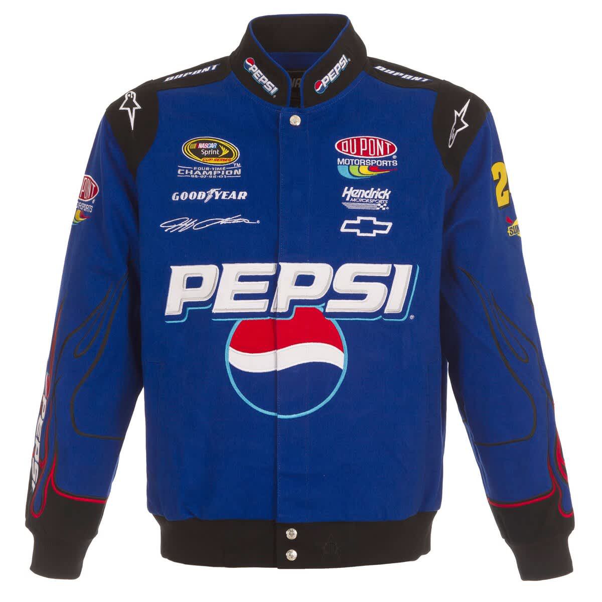 NASCAR Jeff Gordon Pepsi Full-Snap Twill Uniform Jacket