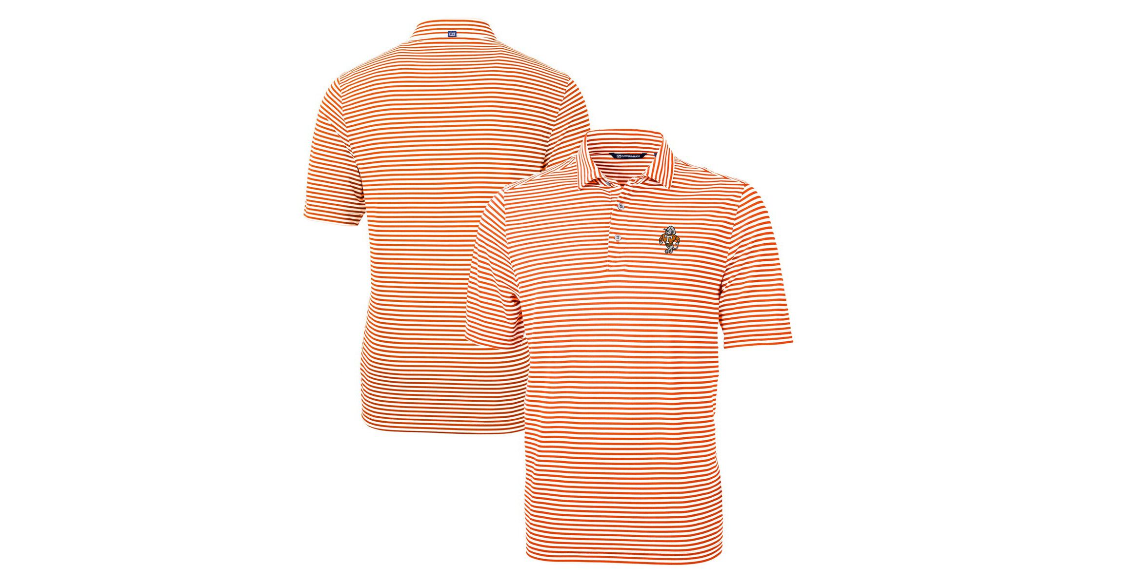 NCAA Tennessee Tennessee Volunteers Big & Tall Virtue Eco Pique Stripe Recycled DryTec Polo