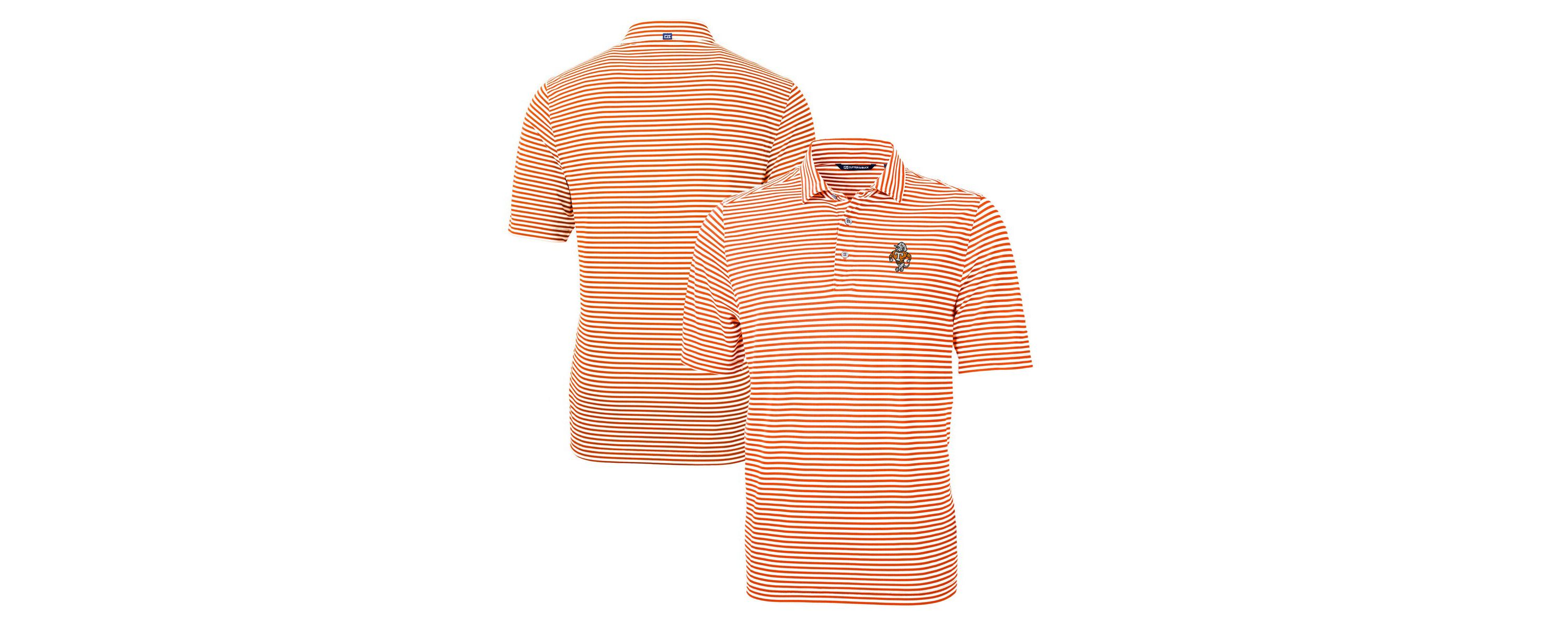 NCAA Tennessee Tennessee Volunteers Big & Tall Virtue Eco Pique Stripe Recycled DryTec Polo