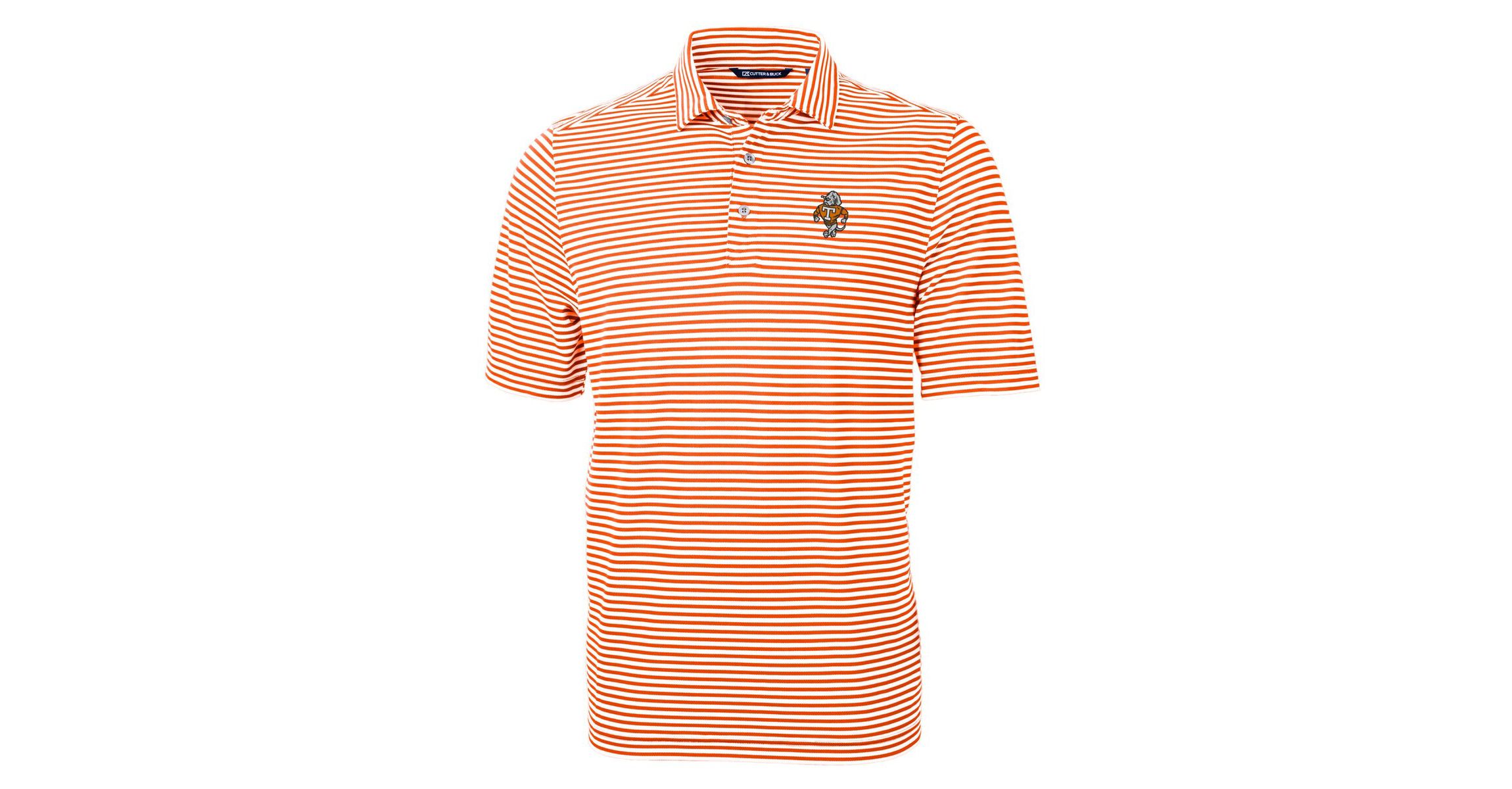 NCAA Tennessee Tennessee Volunteers Big & Tall Virtue Eco Pique Stripe Recycled DryTec Polo
