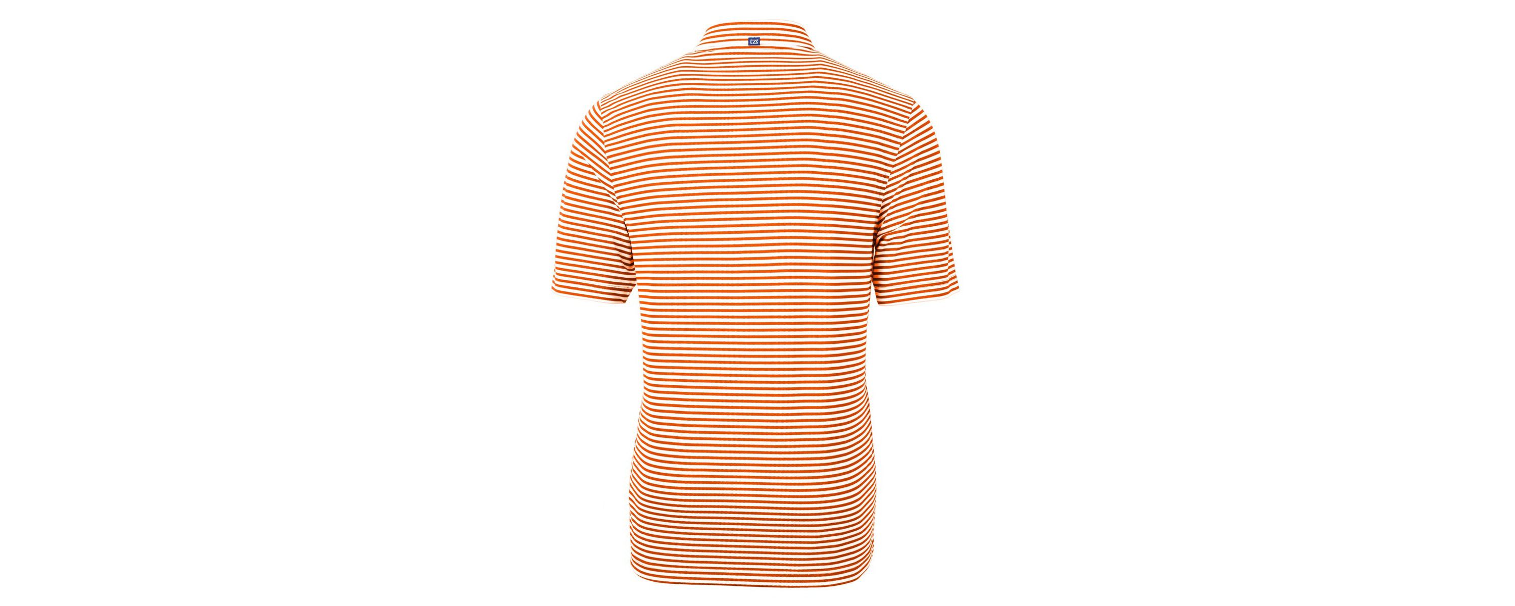 NCAA Tennessee Tennessee Volunteers Big & Tall Virtue Eco Pique Stripe Recycled DryTec Polo