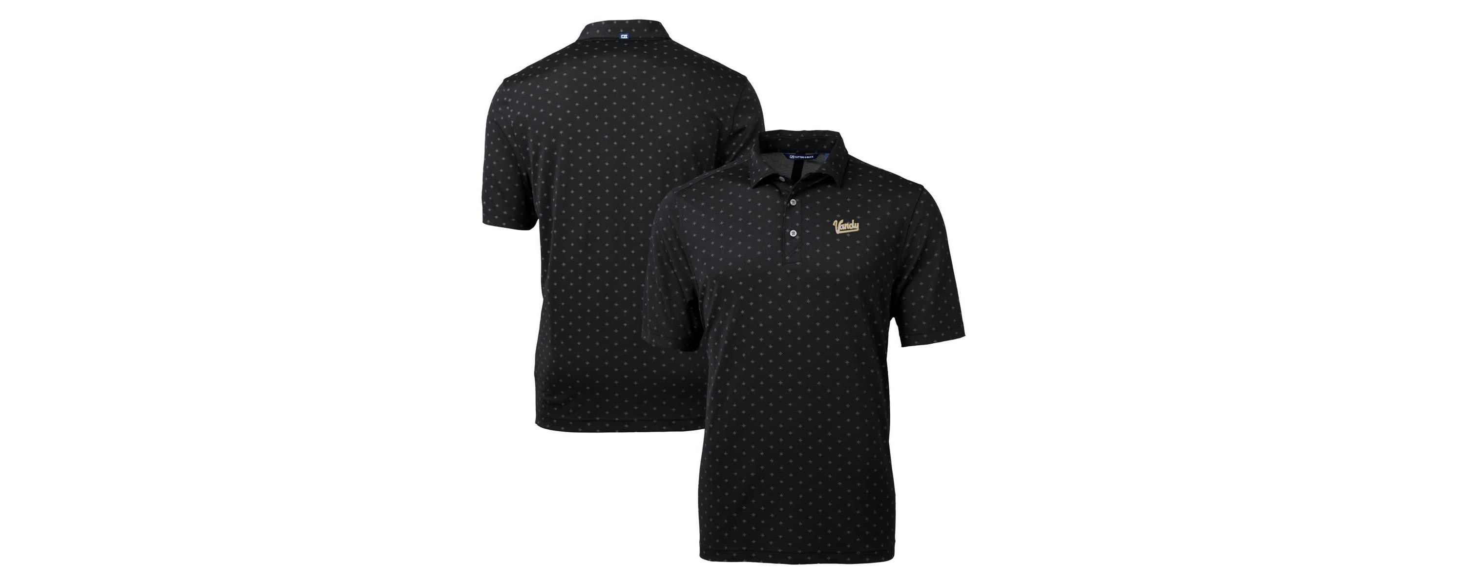 NCAA Vanderbilt Commodores Big & Tall Virtue Eco Pique Tile Print Recycled DryTec Polo