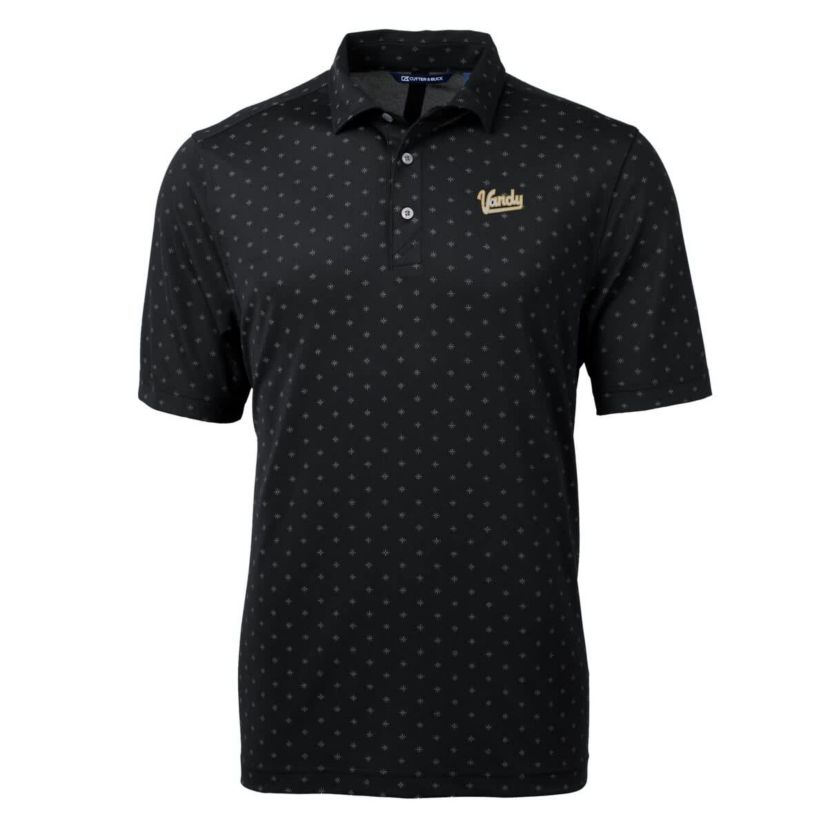 NCAA Vanderbilt Commodores Big & Tall Virtue Eco Pique Tile Print Recycled DryTec Polo