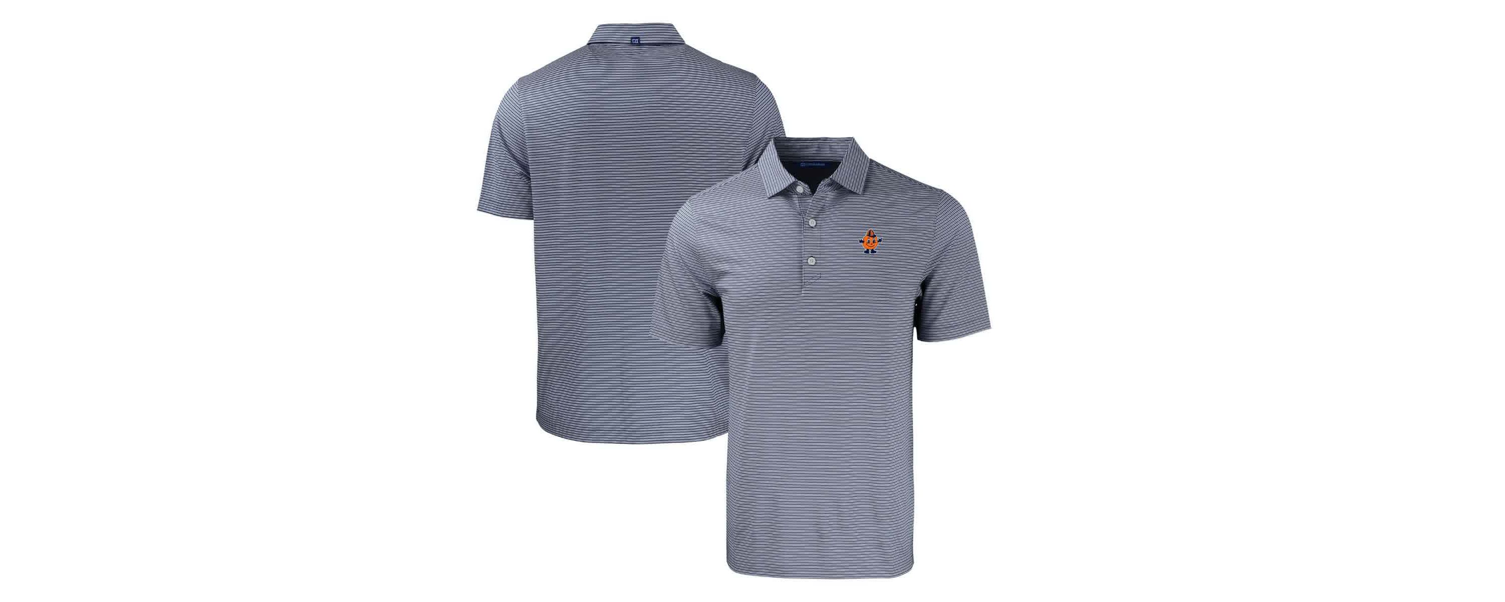 Syracuse Orange NCAA Syracuse Big & Tall Forge Eco Double Stripe Stretch Recycled Polo