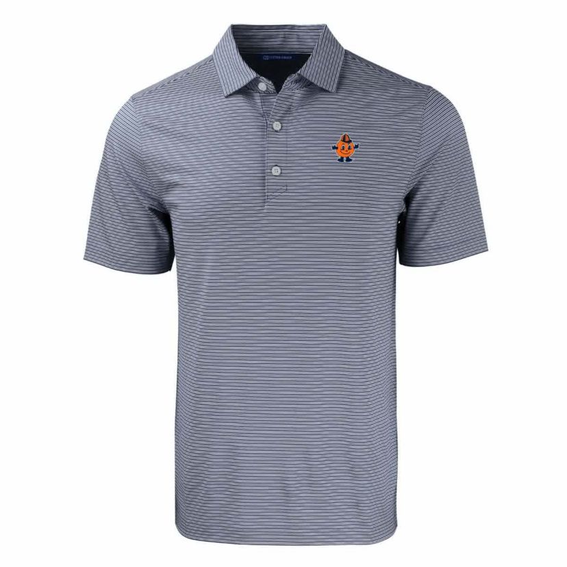 Syracuse Orange NCAA Syracuse Big & Tall Forge Eco Double Stripe Stretch Recycled Polo