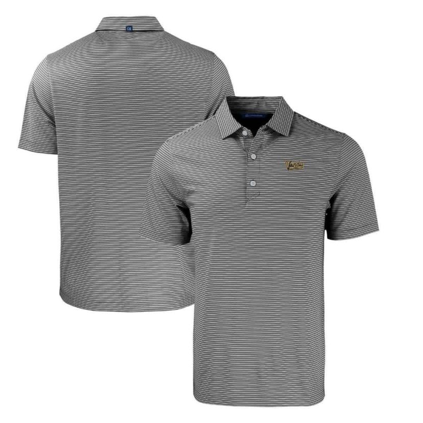 NCAA Vanderbilt Commodores Big & Tall Forge Eco Double Stripe Stretch Recycled Polo