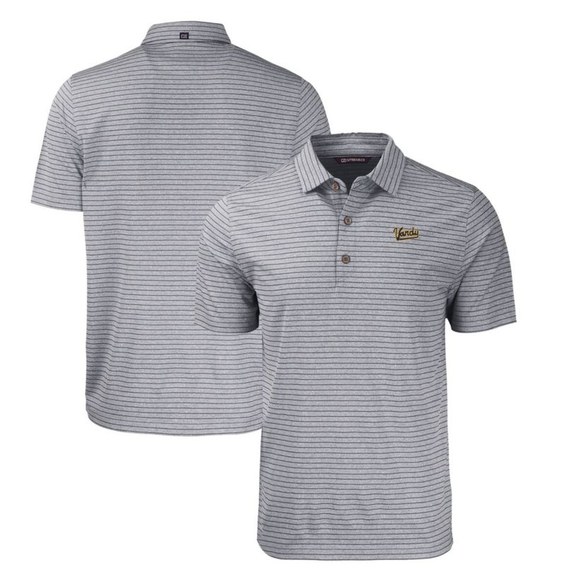 NCAA Vanderbilt Commodores Big & Tall Forge Eco Stripe Stretch Recycled Polo