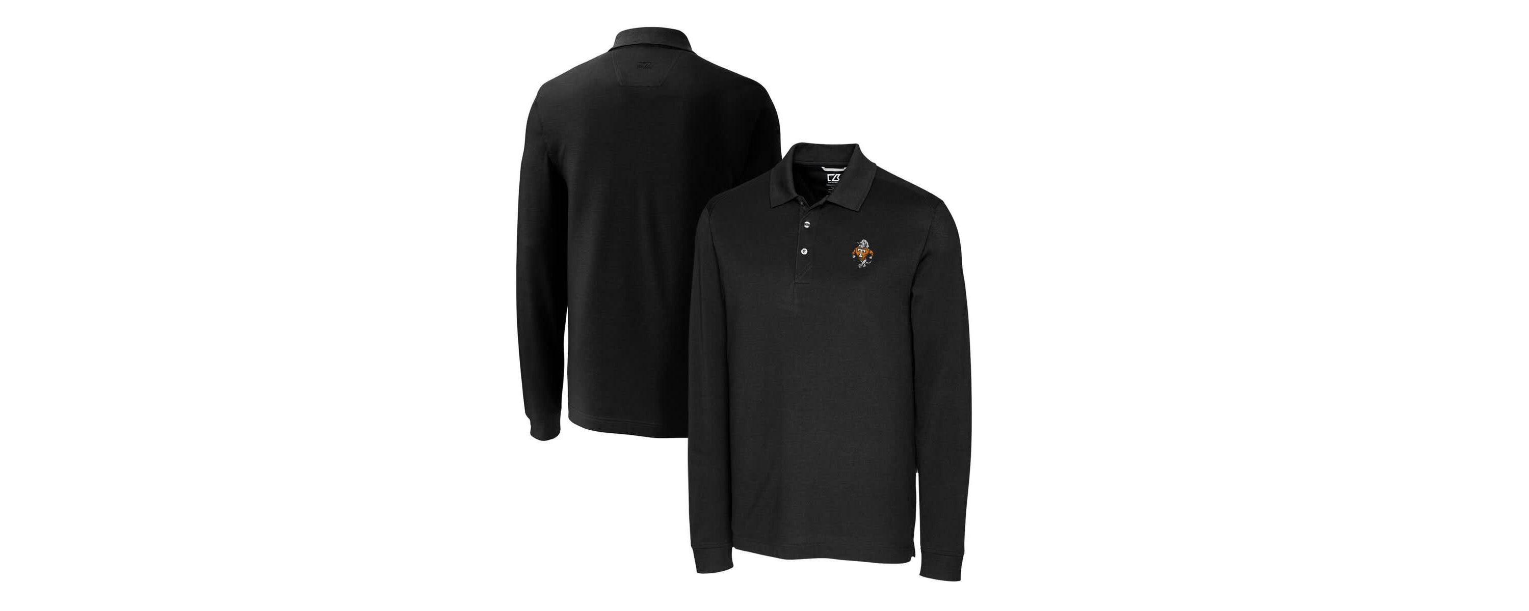 NCAA Tennessee Volunteers Big & Tall Tri-Blend Pique Long Sleeve DryTec Polo
