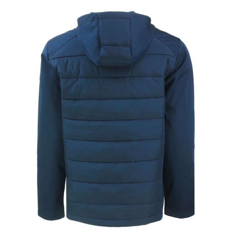 Syracuse Orange NCAA Syracuse Big & Tall Evoke Hybrid Eco Softshell Recycled Full-Zip Hooded PrimaLoft Jacket