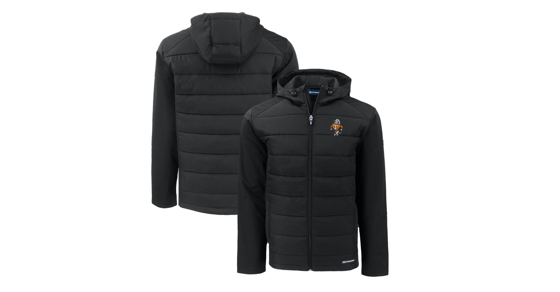 NCAA Tennessee Volunteers Big & Tall Evoke Hybrid Eco Softshell Recycled Full-Zip Hooded PrimaLoft Jacket
