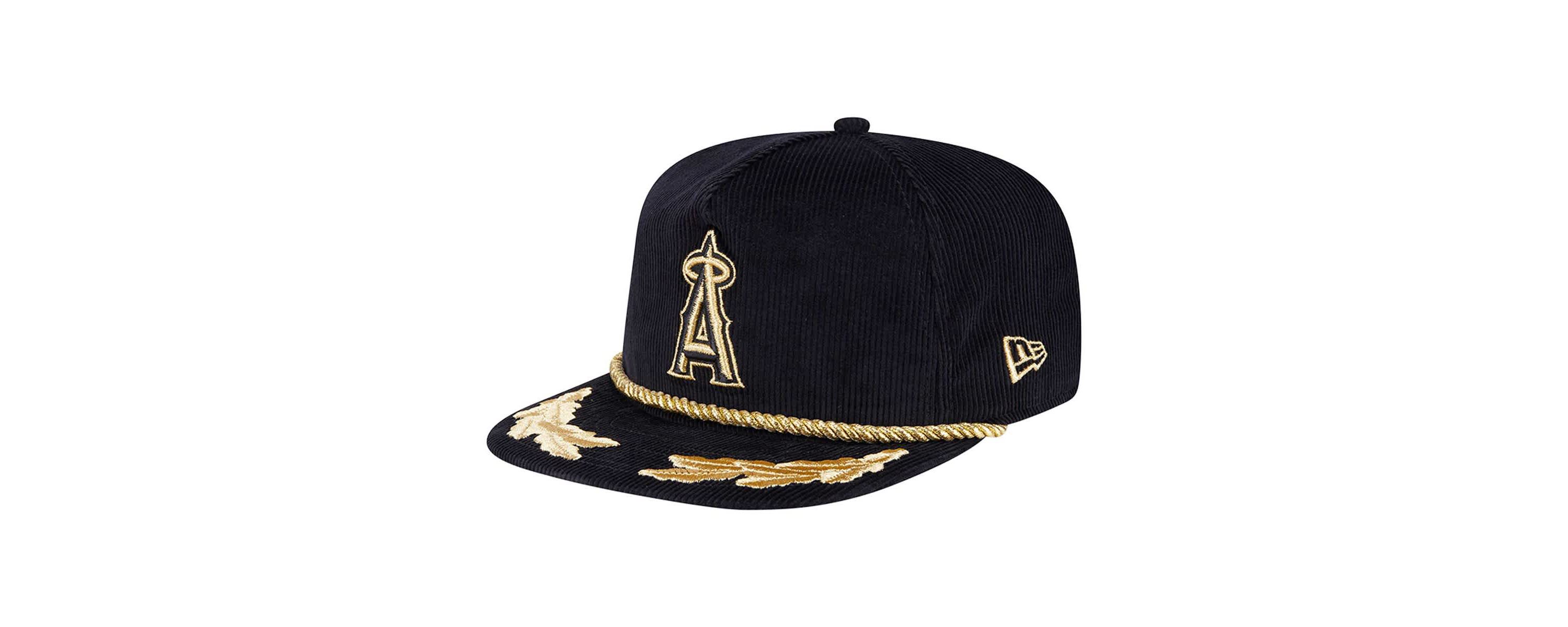 MLB Los Angeles Angels Corduroy Filigree Golfer Adjustable Hat