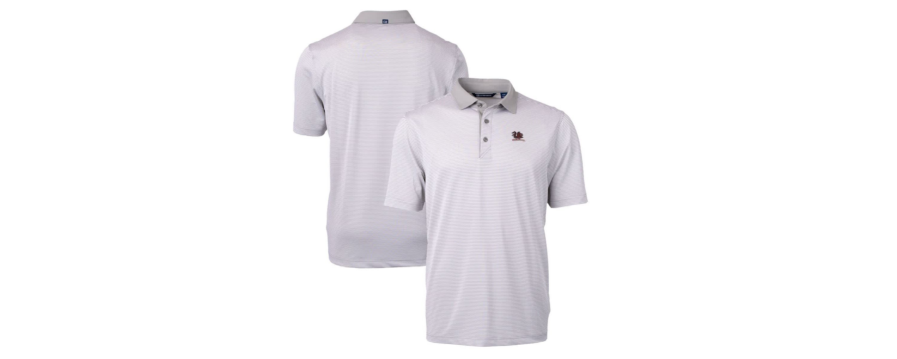 NCAA South Carolina Gamecocks Big & Tall Virtue Eco Pique Micro Stripe Recycled DryTec Polo