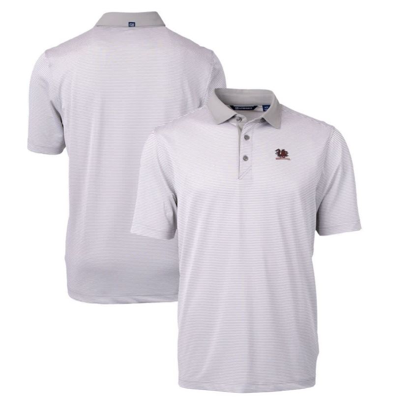 NCAA South Carolina Gamecocks Big & Tall Virtue Eco Pique Micro Stripe Recycled DryTec Polo