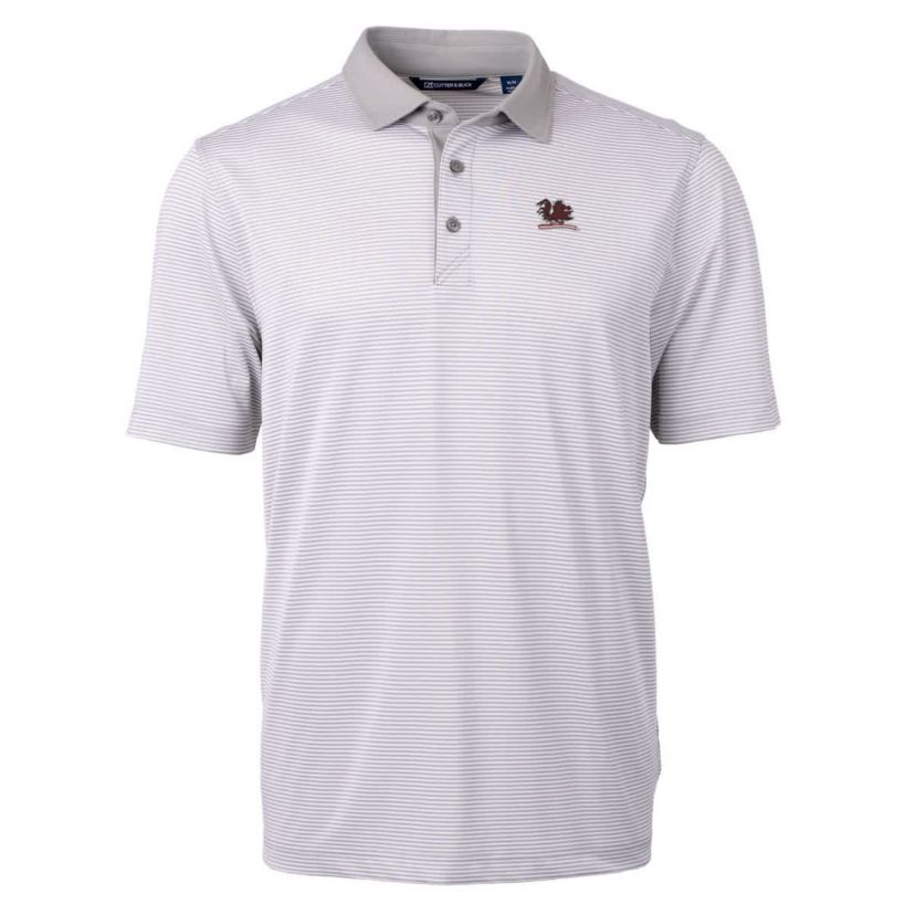 NCAA South Carolina Gamecocks Big & Tall Virtue Eco Pique Micro Stripe Recycled DryTec Polo