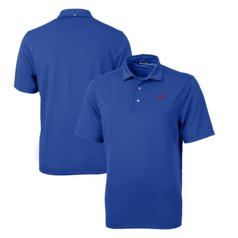 NCAA SMU Mustangs Big & Tall Virtue Eco Pique Recycled DryTec Polo