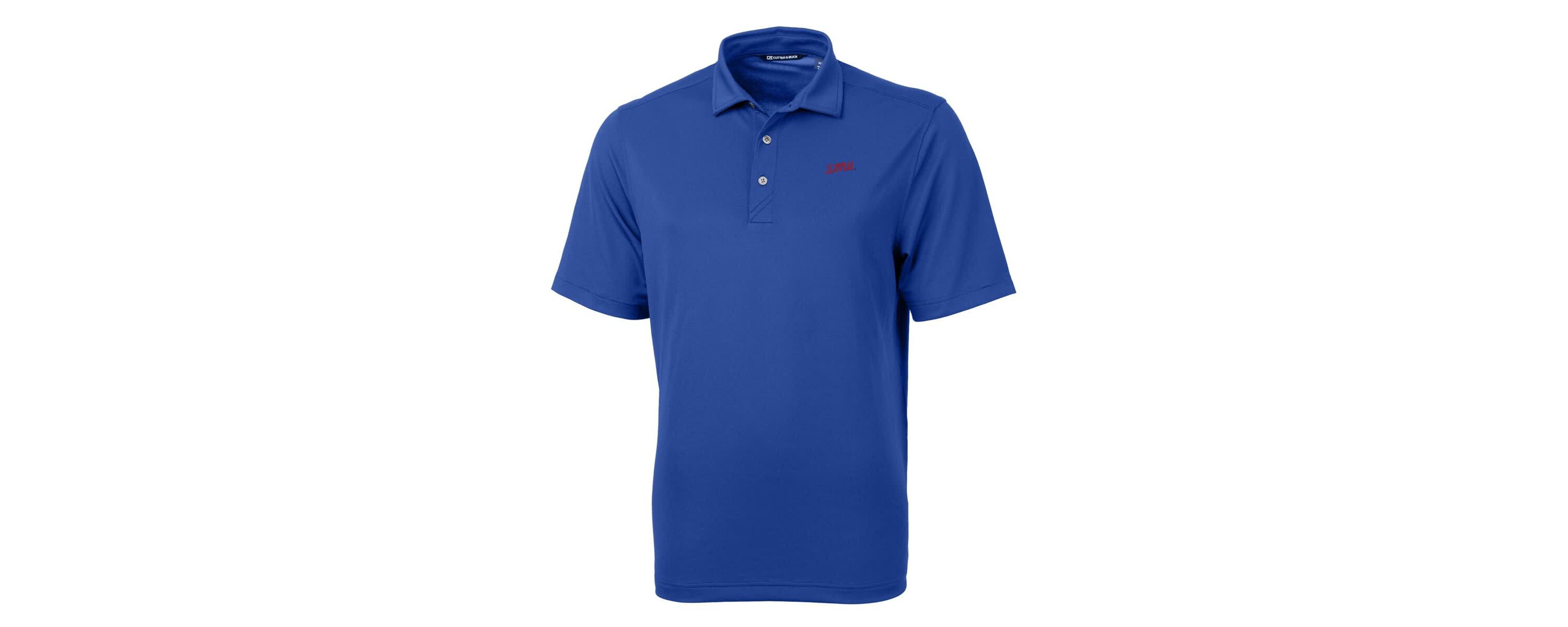 NCAA SMU Mustangs Big & Tall Virtue Eco Pique Recycled DryTec Polo