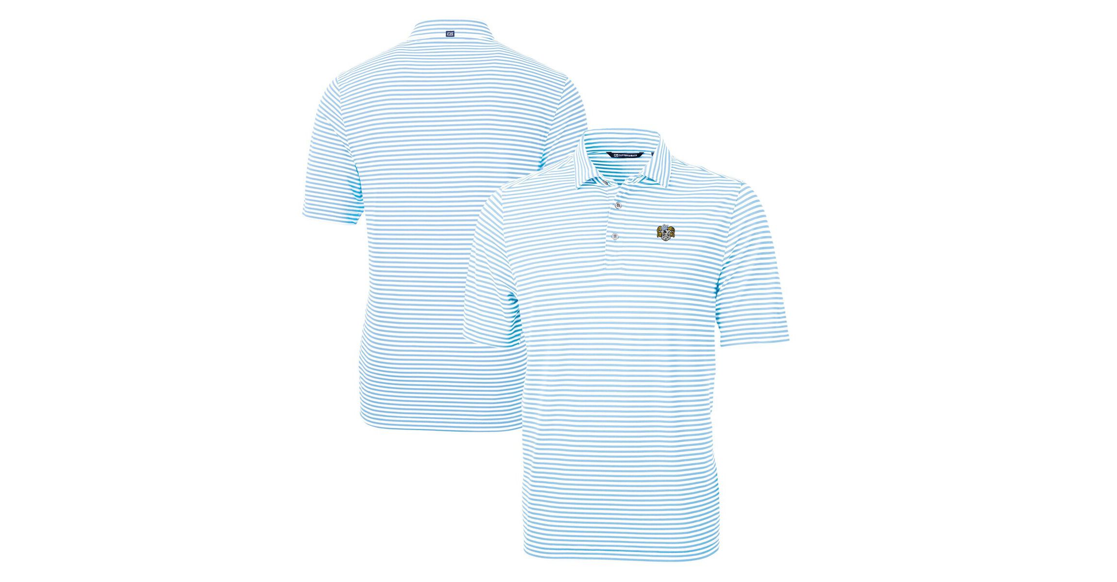 NCAA Carolina North Carolina Tar Heels Big & Tall Virtue Eco Pique Stripe Recycled DryTec Polo