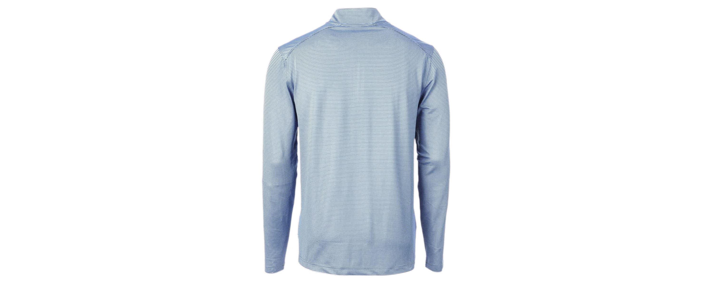 NCAA Carolina North Carolina Tar Heels Big & Tall Virtue Eco Pique Micro Stripe Recycled Quarter-Zip DryTec Top