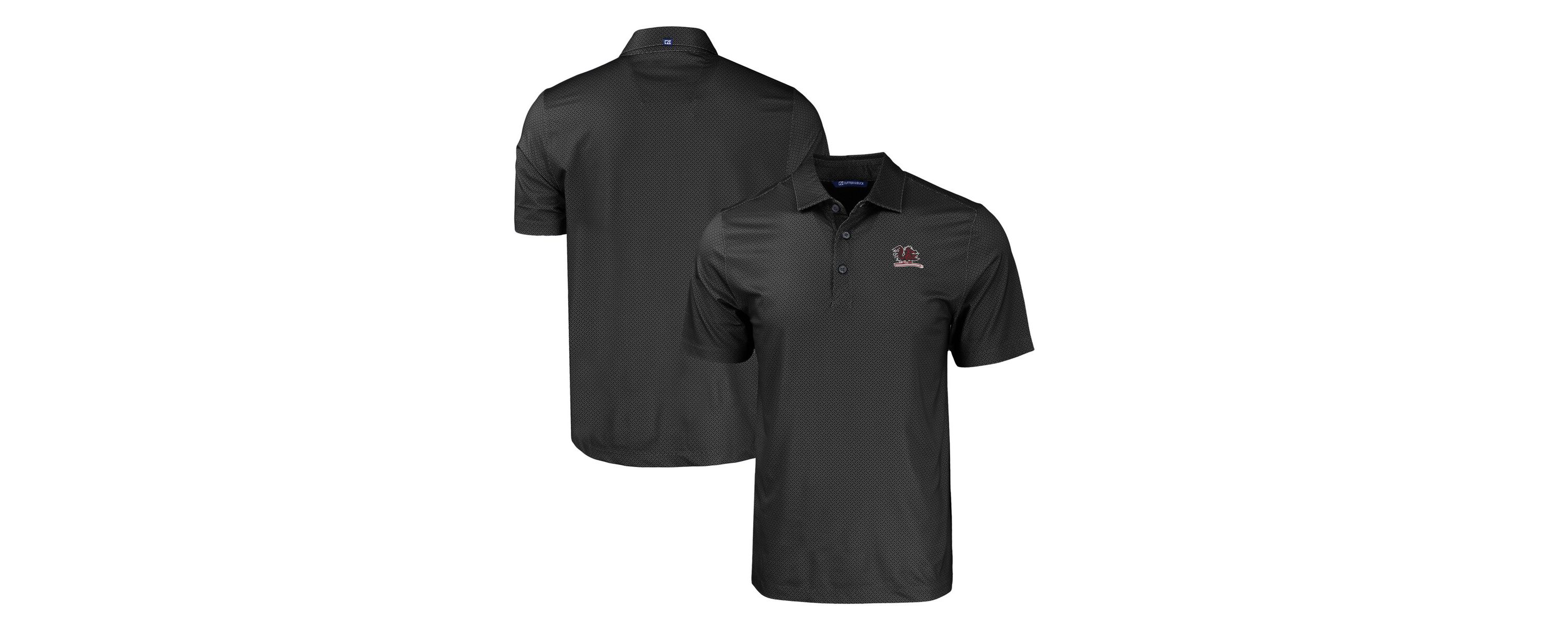 NCAA South Carolina Gamecocks Big & Tall Pike Eco Tonal Geo Print Stretch Recycled Polo